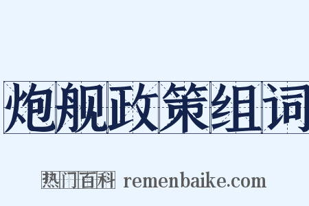 炮舰政策组词是什么意思的图片